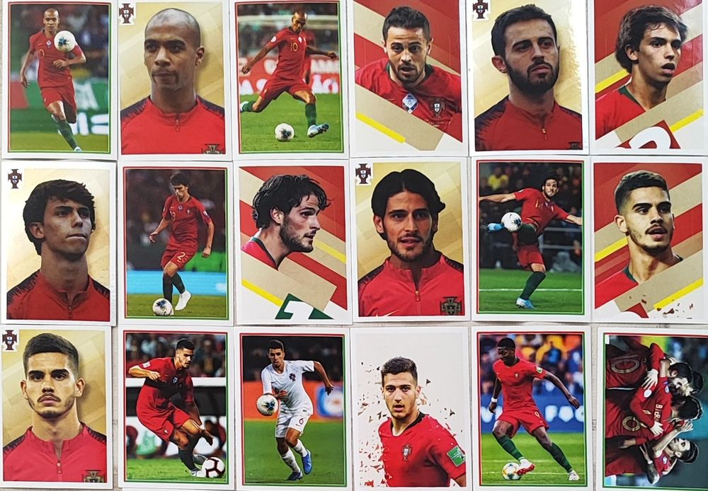 Lote 81 Cromos Panini Fome de Vencer – Seleção Portugal
