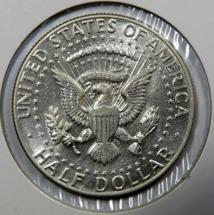 ESTADOS UNIDOS – Moedas em PRATA 900% Half Dollar – 50 CENTS 1964 – SOBERBA