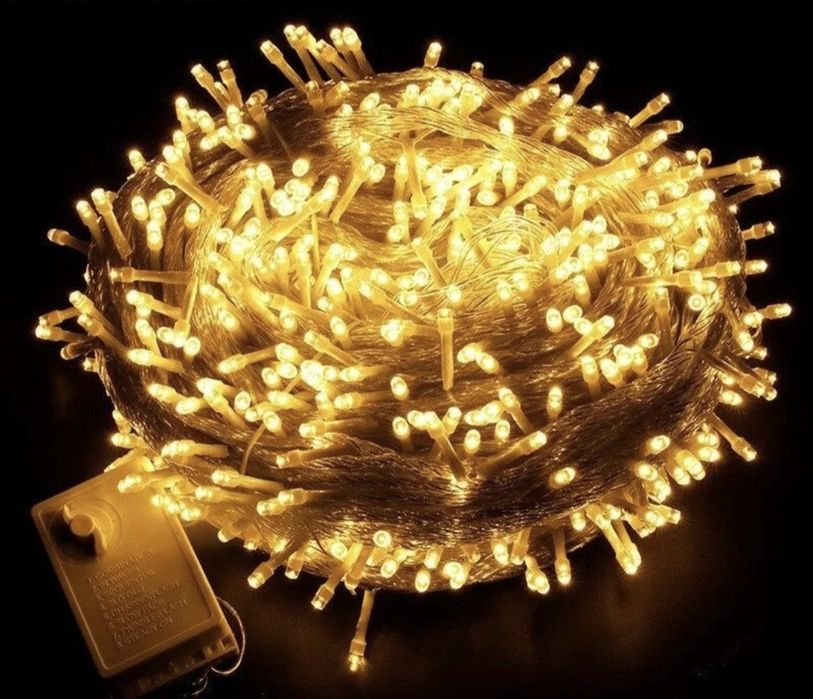Lampki Led Ciepły Biały 10 m 100 led