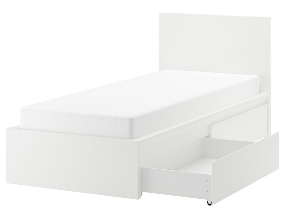 Cama MALM com 2 gavetas arrumação