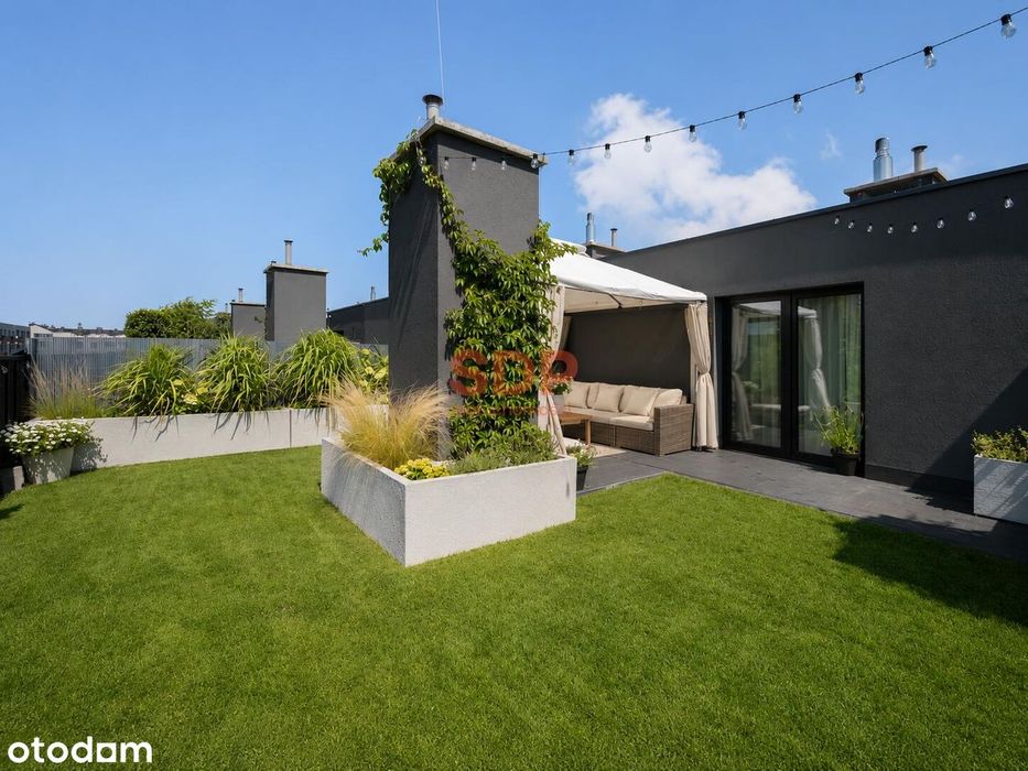 Ogród 80 m² na dachu | Pełne światła | 4 pok z balkonem