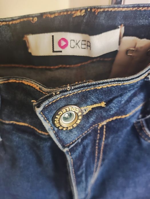 Calça de ganga modeladora com cinta do Brasil