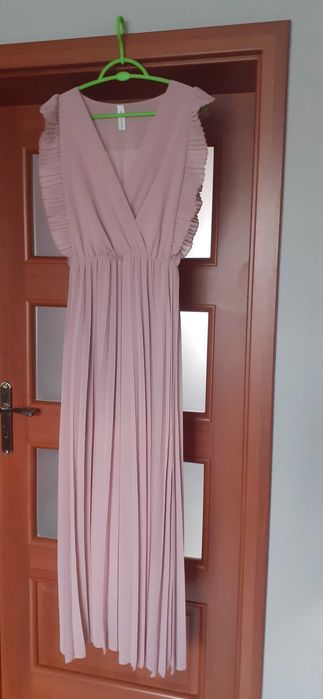 Długa suknia New Collection XL brudny róż
