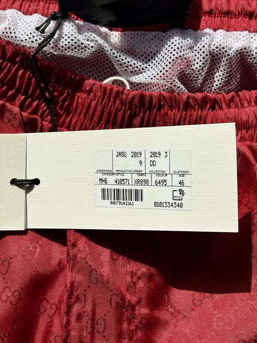 Szorty Gucci Boxer GG Monogram Nylon Bee Patch