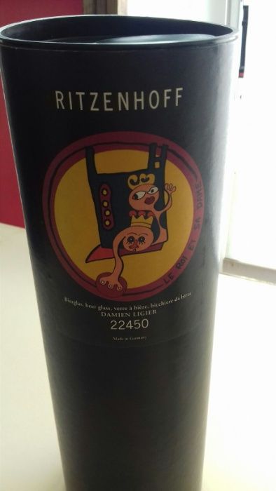 Colecionismo - Copo cerveja Ritzenhoff com estojo - novo