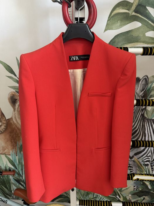 Піджак жакет кораловий Zara xs/s