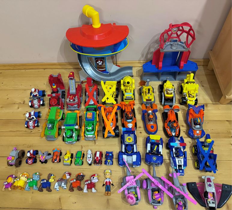 Щенячий патруль фігурки з машинками всі герої