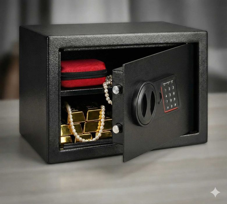 Nowy Sejf Domowy na Pieniądze Kasetka Mini