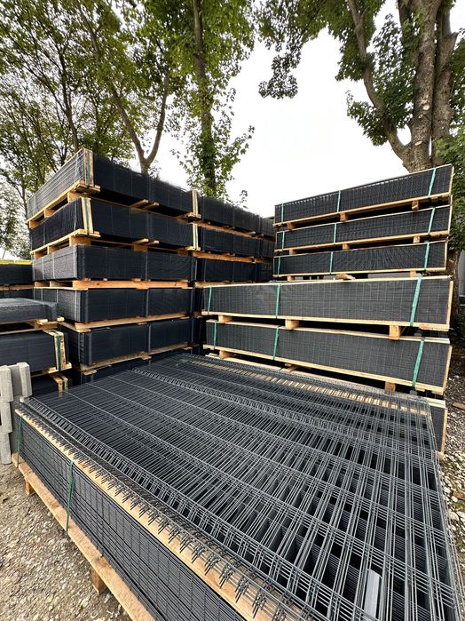 Ogrodzenie Panelowe 3D ogrodzenia Panele KOMPLET Transport