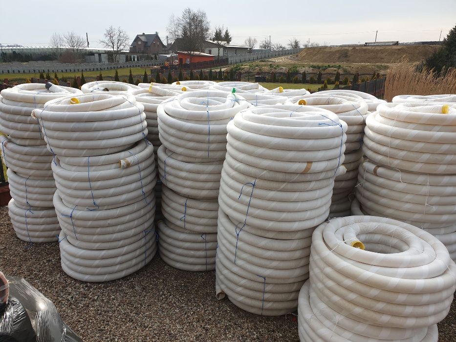 RURA MELIORACYJNA FI 100 FI-100 PESZEL PCV RURY drenarska melioracyjny