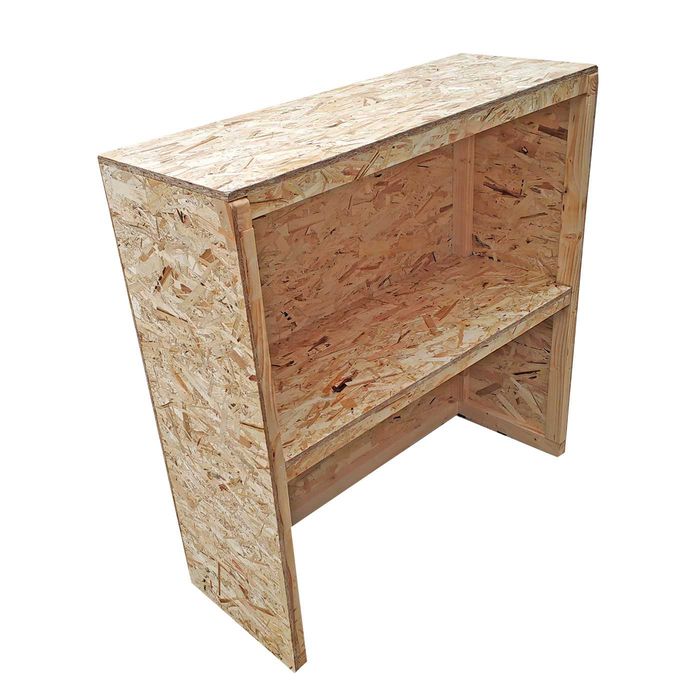 Balcão Modular em Madeira OSB 125cm