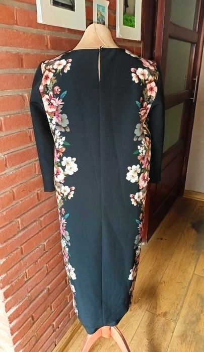 Max Mara kobieca sukienka oversize w kwiaty M