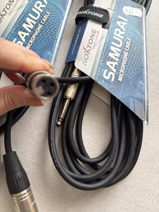 nowe kable mikrofonowe 3szt