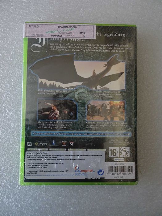 X-Box Game Eragon (Sealed)64298890331907122