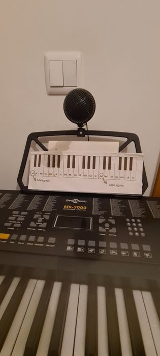 Set MK-3000 Teclado Portátil com Teclas Iluminadas