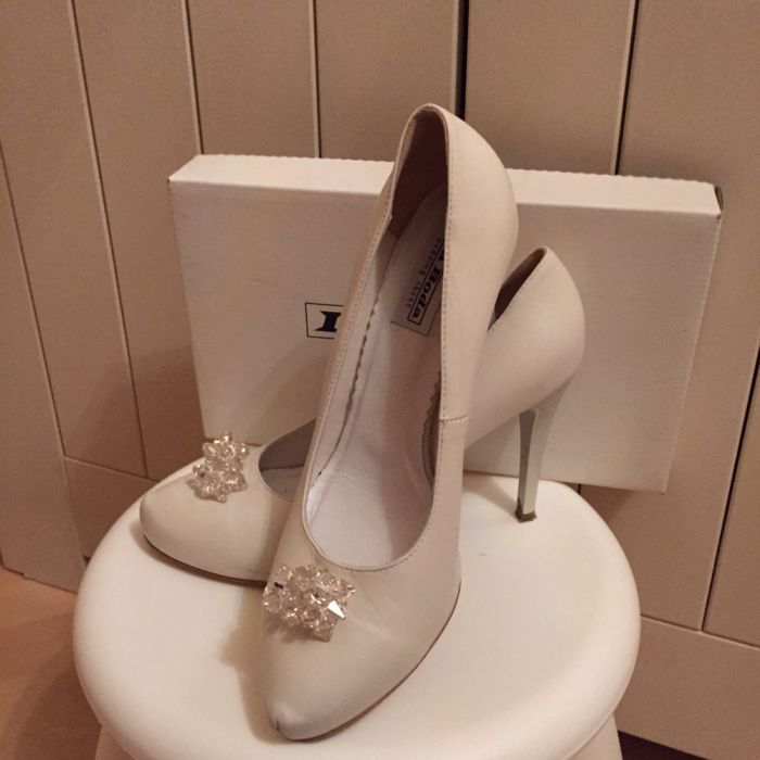 Buty ślubne na obcasie przesliczne