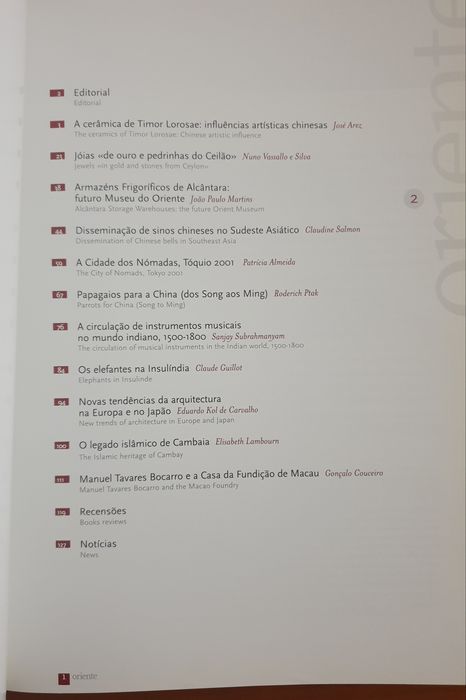 Revista Oriente - n⁰ 2 - Cerâmica Timorense