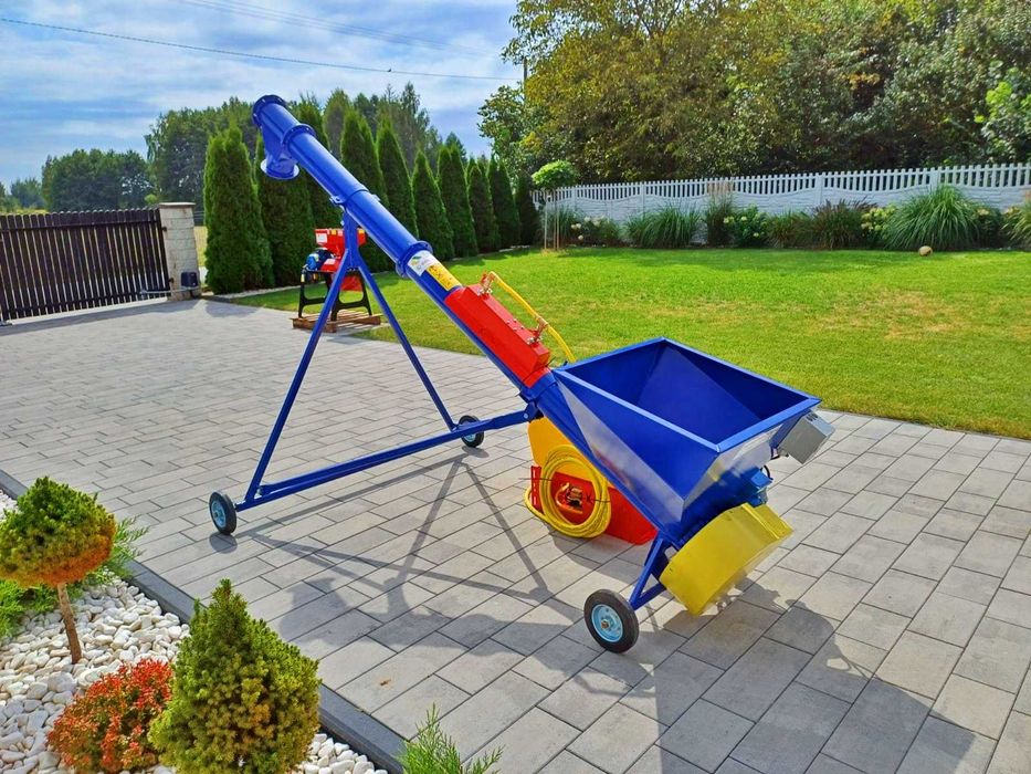 ZESTAW Zaprawiarka do zboża nasion + żmijka do zboża FI 140 + wózek