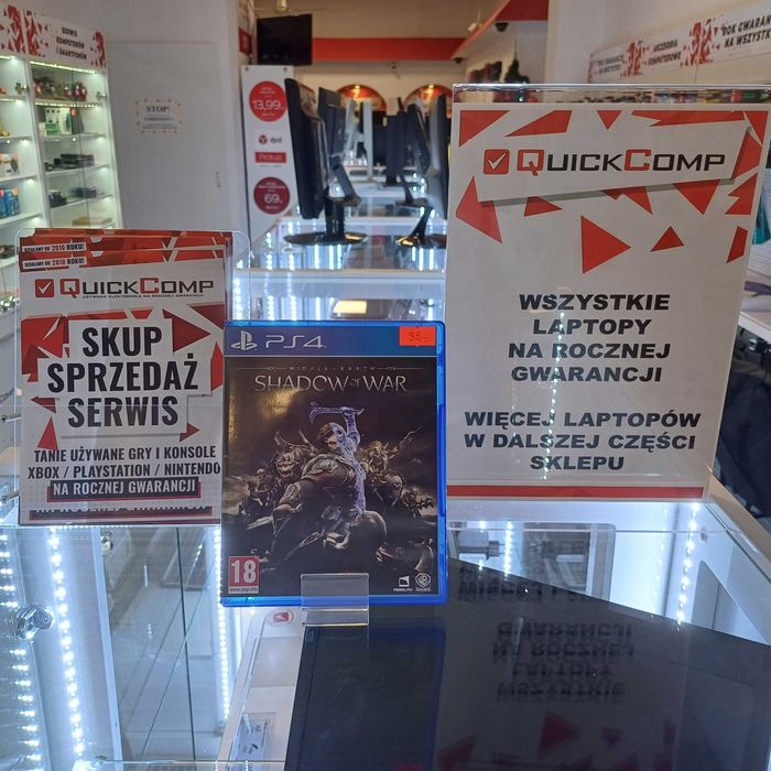 Gra PlayStation 4 PS4 / PS5 Middle Earth Shadow Of War Gwarancja 1 rok