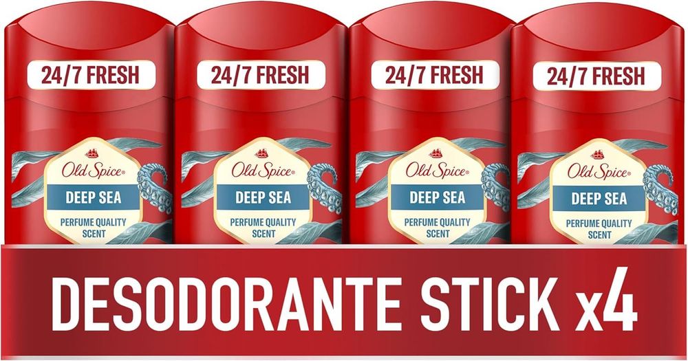 Pack 4 Desodorante  Old Spice Deep Sea
