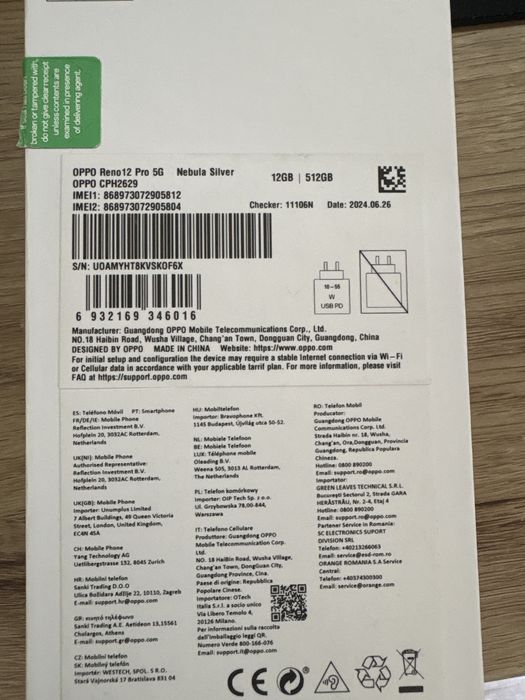 Oppo reno 12 Pro