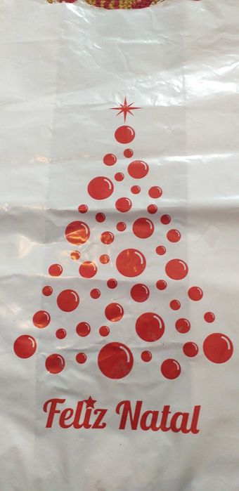 Saco plástico- Feliz Natal - colecção