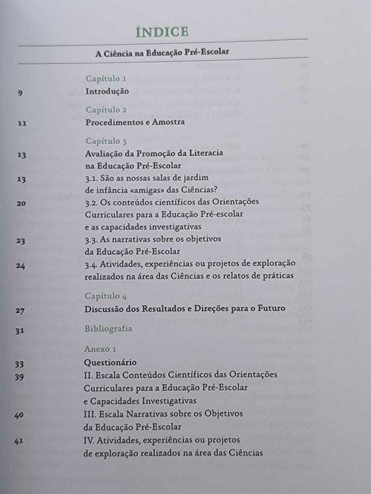 A Ciência na Educação Pré-escolar