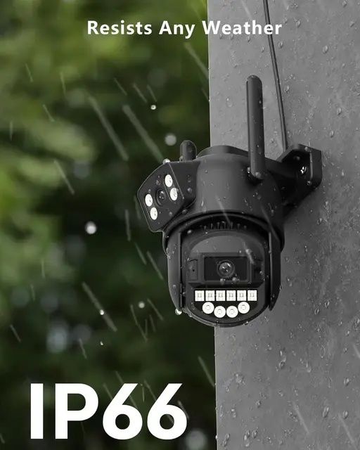 Вулична камера безпеки Reobiux 5G/2.4G WiFi, подвійний об єктив