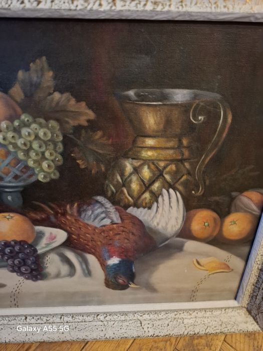 Obraz martwa natura olejny na płótnie sygnowany