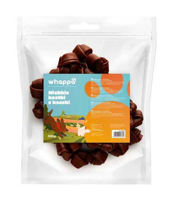 Whappa kostki z kaczki 500g GRUBY KOCUR zoologiczny UL. SŁODKA