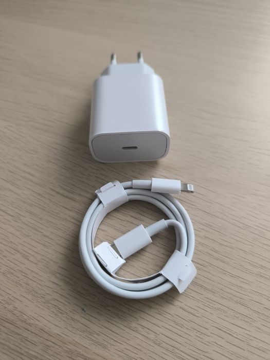 NOWY ZESTAW Ładowarka 20W do telefonu + kabel Lightning