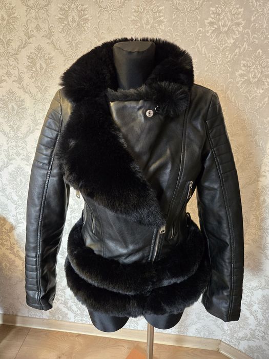 Kurtka futerko eko skóra