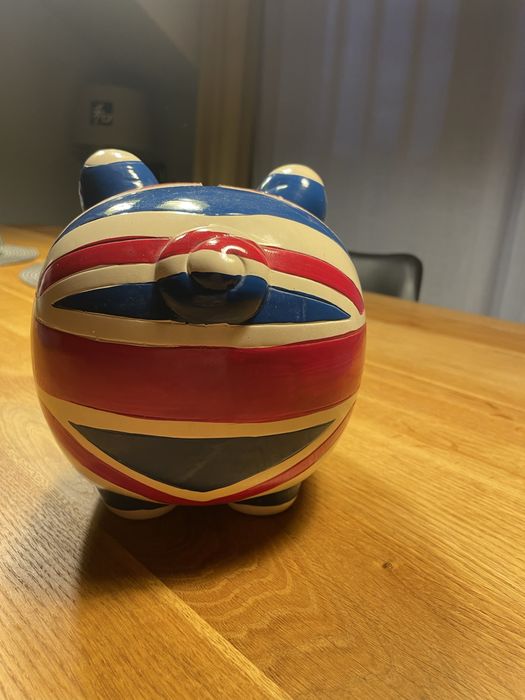 Świnka Skarbonka DUŻA * UNION JACK *