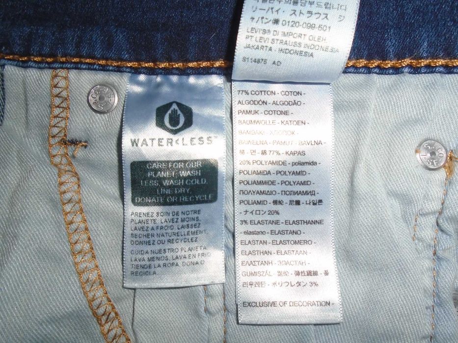 Джинсы Levis 512 USA W30 L32 лето