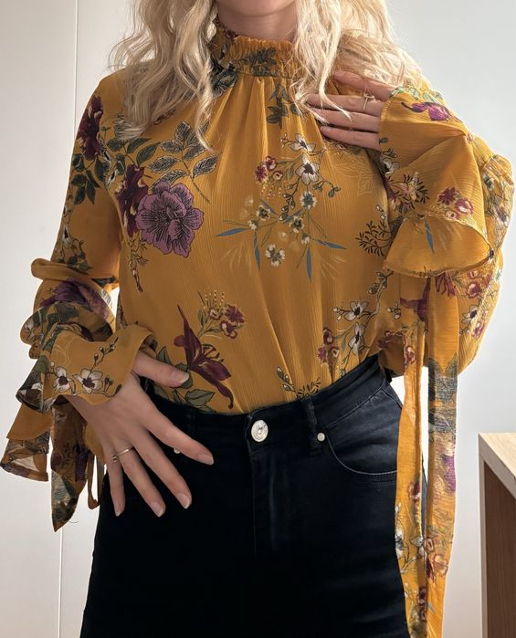 Koszula boho w kwiaty