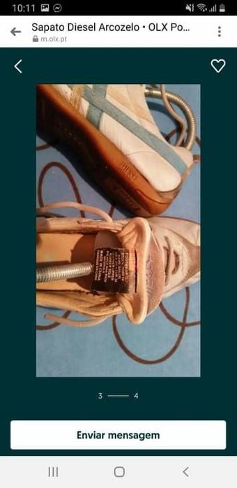 Sapatos da marca Diesel