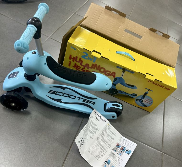 Hulajnoga i jeździk 2w1