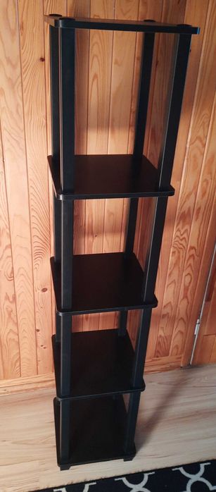 Furinno Turn-S-Tube 5-poziomowa narożna kwadratowa półka ekspozycyjna