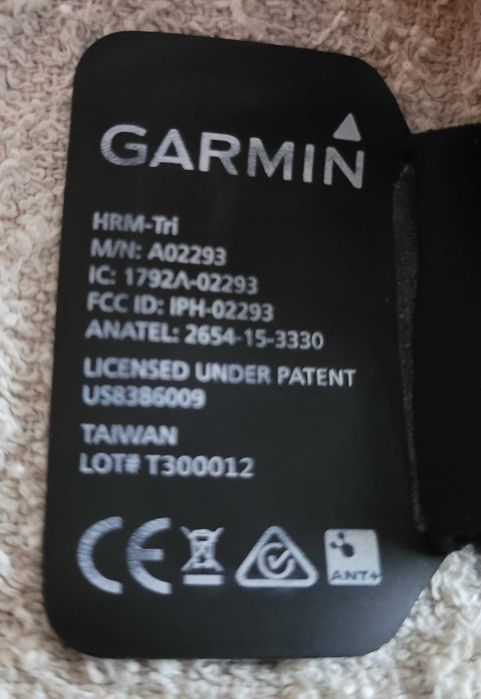 Sensor de frequência cardíaca Garmin HRM-Tri