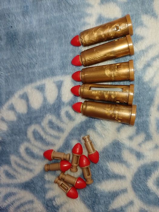 Игрушечный пистолет револьвер Python 357 мягкие пули гильзы