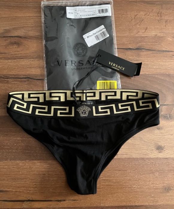 Majtki Versace figi czarne s/m