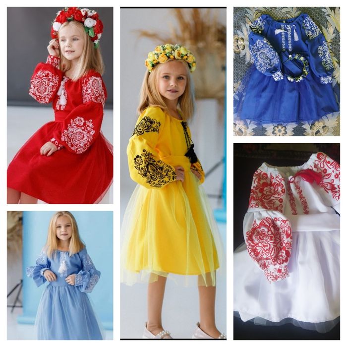 Вишиванка. Вишиті сукні від 98 до 158см