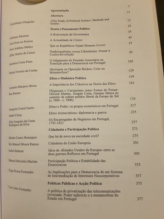 Cultura: Ciência Política / Sedas Nunes/ Portugal Um Retrato