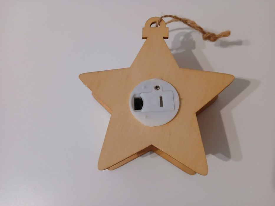 Estrela decorativa com luz