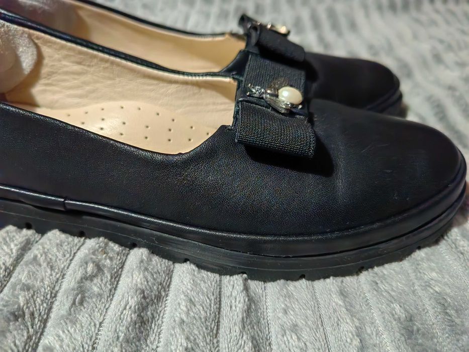 Buty skórzane, rozm.36.