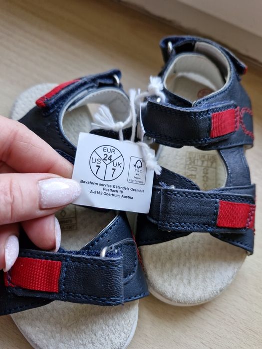 Sandały chłopięce 24 wkładka 15,8 cm