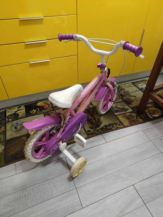 Bicicleta fantasy rosa C/Rodas de apoio