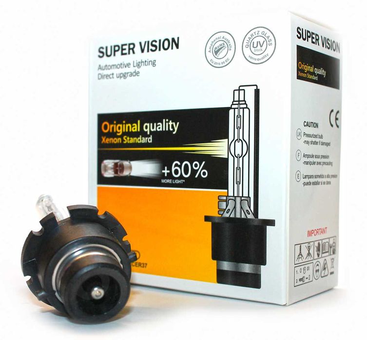 Лампа ксенонова D4S 35W Super Vision лампи бі ксенон штатні HID