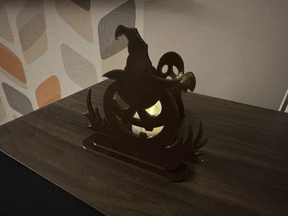 Декор на Хелловін  Гарбуз і привид | 3D-друк PETG
