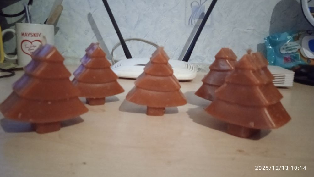 Свечки Ёлочка ручной работы